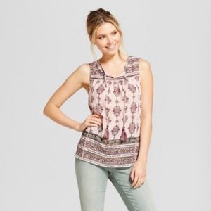 Knox Rose Mixed Border Print Tank Top